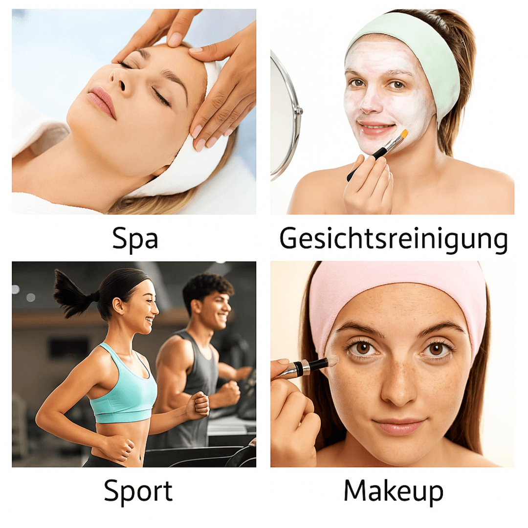 CALMÉA – Flauschiges Stirnband für Hautpflege & Make - up