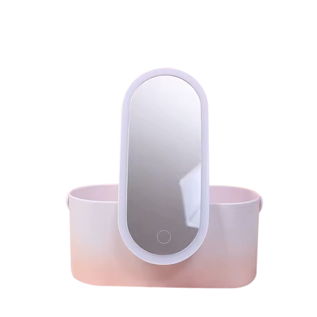 GLAMBOX - Praktische Make - up Box mit LED - Licht für Styling unterwegs