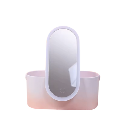 GLAMBOX - Praktische Make - up Box mit LED - Licht für Styling unterwegs