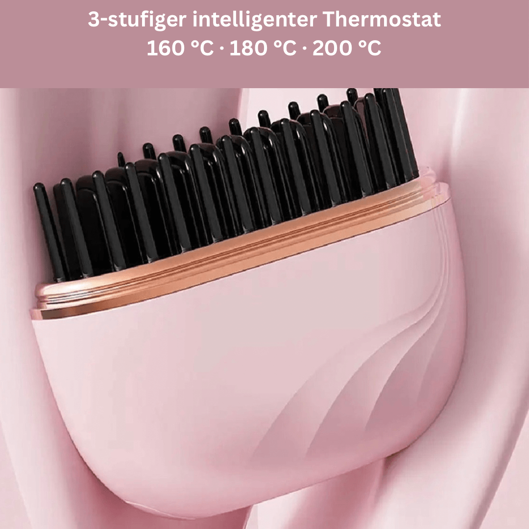 GlamGo – Mini kabellose Haarglättungsbürste