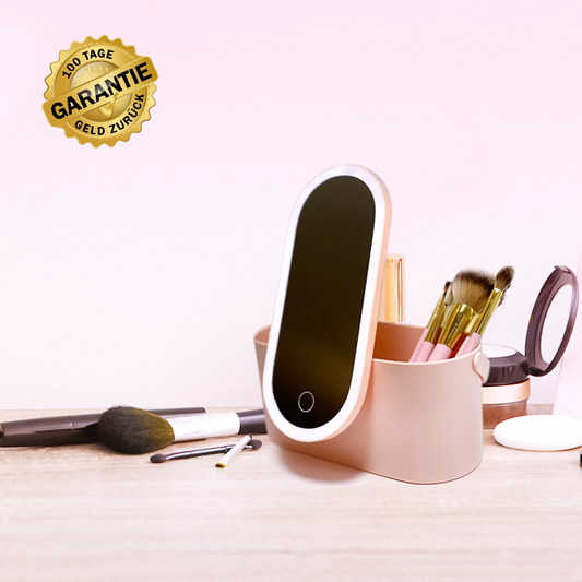 GLAMBOX - Praktische Make - up Box mit LED - Licht für Styling unterwegs